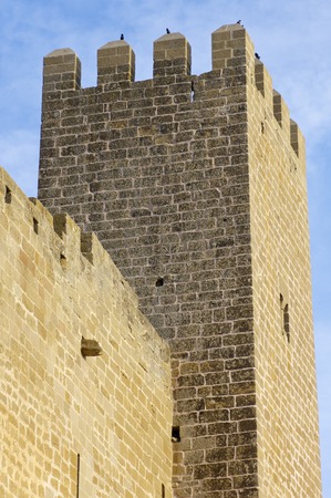 Castle in Sadaba with beauty sky in Saragossa, Aragon, Spainのeditorial素材