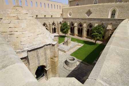 Rueda Cistercian monastery, XIII century, Escatron, Zaragoza, Aragon, Spain.のeditorial素材