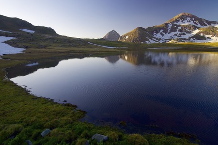 Anayet lake in Pyrenees, Canal Roya Valley, Huesca, Aragon, Spain.の写真素材