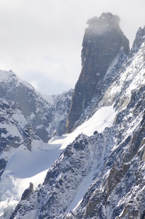 Fog in the mountains, Chamonix, France