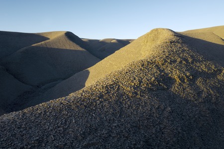 Loam landscape in Pyrenees, Aragon, Spain.