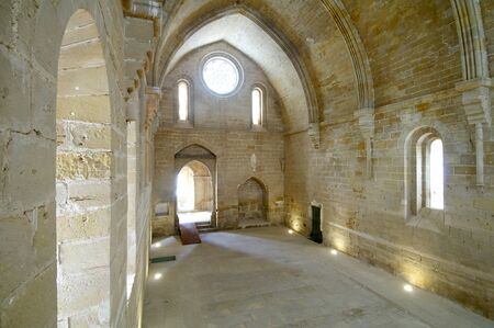 Rueda Cistercian monastery, XIII century, Escatron, Zaragoza, Aragon, Spain.のeditorial素材