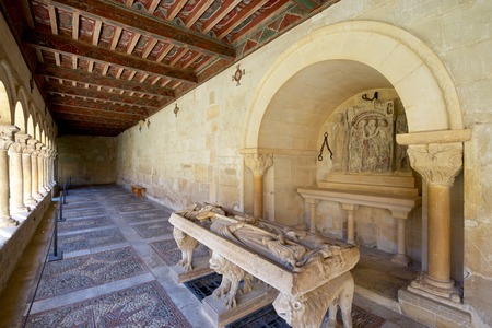 Cloister of Santo Domingo de Silos, Burgos, Castilla Leon, Spain.のeditorial素材