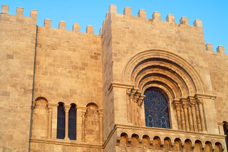 Coimbra Old Cathedral, Las Beiras, Portugal.の写真素材