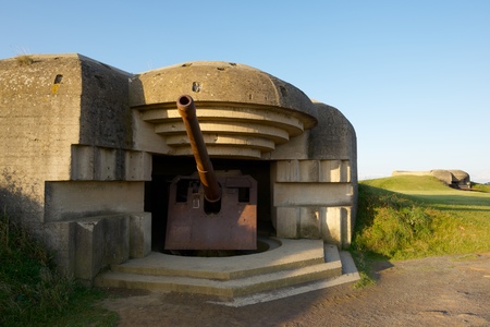 Battery of Longues sur Mer, Normandy, Franceのeditorial素材