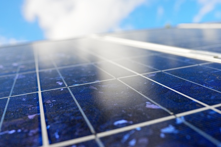 detail of a photovoltaic panel for renewable electric production