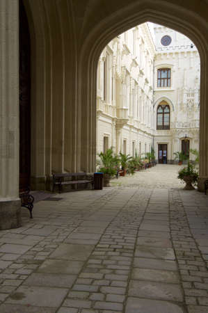 Hluboka nad Vltavou castle in Czech Republic.のeditorial素材