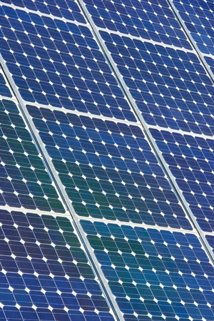 Photovoltaic panel for renewable electric production, Navarra, Aragon, Spain.の写真素材
