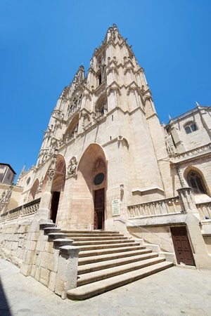Exterior View of Burgos Cathedral, Burgos, Castilla Leon, Spain.の写真素材