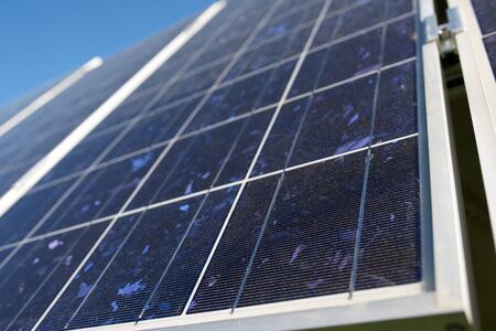 detail of a photovoltaic panel for renewable electric production