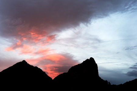 Peak in Lescun Cirque. Aspe Valley, Pyrenees, France.の写真素材