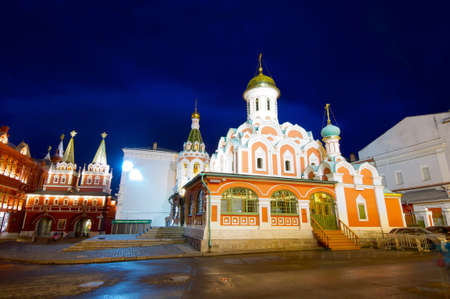 Cathedral of Our Lady of Kazan in Red Square, Moscow, Russiaのeditorial素材