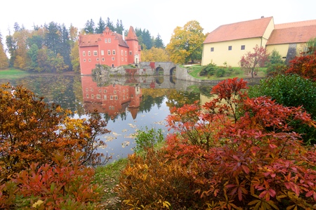 Cervena Lhota Castle in Czech Republic.のeditorial素材