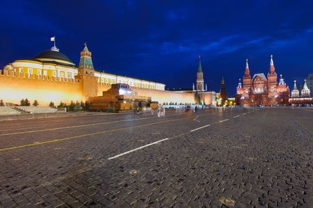 Night view in Red Square, Moscow, Russia