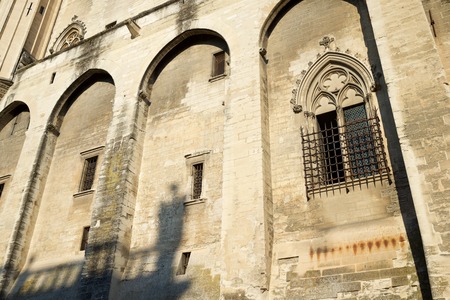 Popes Palace in Avignon, Provence, France.のeditorial素材