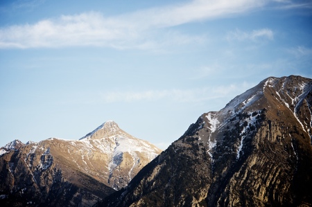 Mountains in Pyrenees, Huesca, Aragon, Spain.
