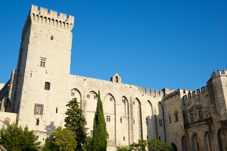 Popes Palace in Avignon, Provence, France.のeditorial素材