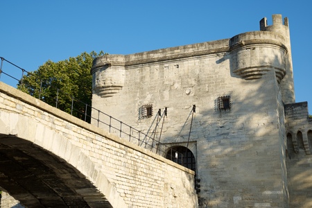 Popes Palace in Avignon, Provence, France.の写真素材