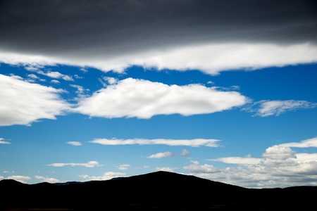 Arid landscape in Zaragoza Province, Aragon, Spain.