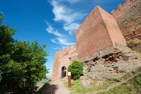 Peracense Castle, X-XI centuries, in Teruel province, Aragon, Spainのeditorial素材