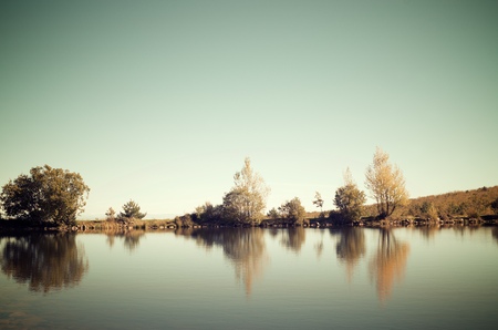 Lake in Moncayo Natural Park, Zaragoza, Aragon, Spain.