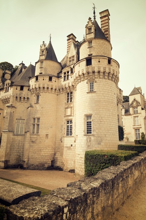 Usse Castle in Loire Valley, Rigny-Usse, France. Known as the Sleeping Beauty Castle and built in the eleventh century is now a Historical Monument of France.のeditorial素材