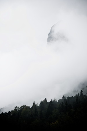 Peak named as Tozal del Mallo in the Pyrenees, Ordesa Valley National Park, Aragon, Huesca, Spain.の写真素材