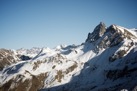 Peaks in Canfranc Valley, Pyrenees, Aragon, Huesca Province, Spain.の写真素材