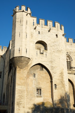 Popes Palace in Avignon, Provence, France.のeditorial素材