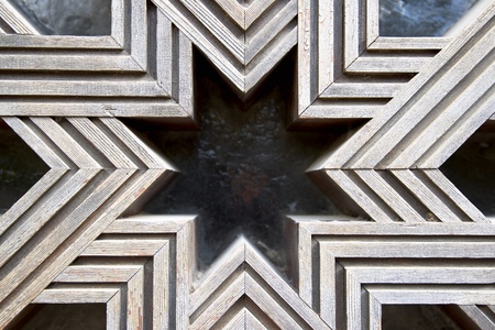 Wooden door in Mosque of Cordoba, Spain.