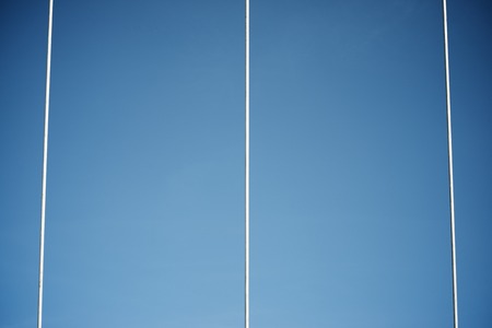 Close-up of a modern suspension bridge in Spain.の写真素材