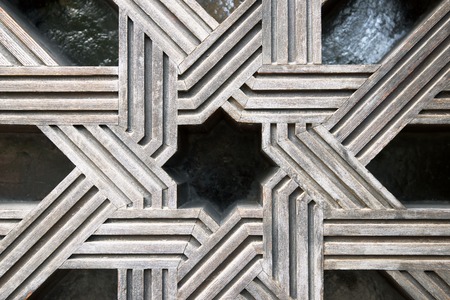 Wooden door in Mosque of Cordoba, Spain.の写真素材