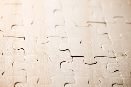 Close up of the pieces of a puzzle.の写真素材
