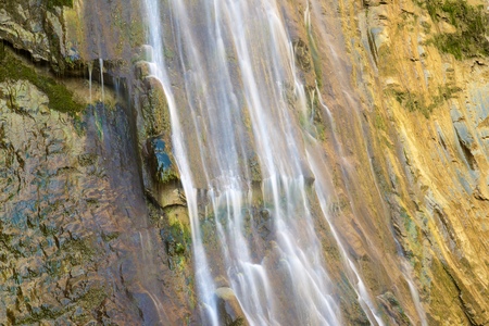 Sorrosal Waterfall in Broto, Pyrenees, Huesca Province, Aragon, Spain.