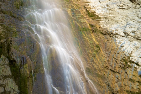 Sorrosal Waterfall in Broto, Pyrenees, Huesca Province, Aragon, Spain.