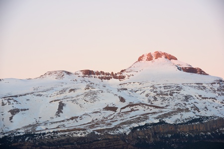 Peaks in Canfranc Valley, Pyrenees, Aragon, Huesca Province, Spain.の写真素材