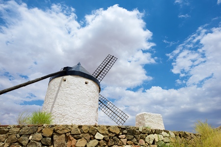 Windmill in Consuegra, Toledo Province, Castilla La Mancha, Spain.の写真素材