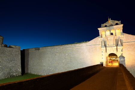 Castle of St. Peter, known as La Ciudadela, Jaca, Huesca, Aragon, Spain.の写真素材