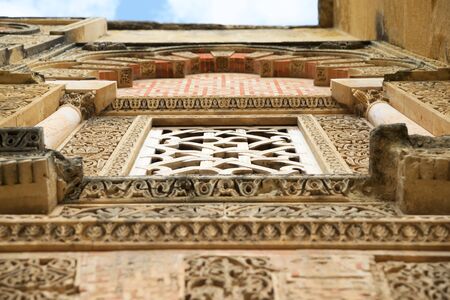 Facade detail of Cordoba Mosque in Andalusia, Spain.の写真素材