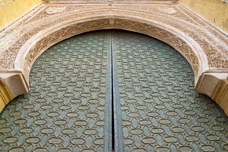 Facade detail of Cordoba Mosque in Andalusia, Spain.の写真素材