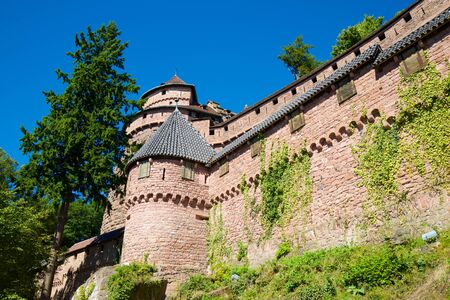 Haut-Koenigsbourg Castle, Alsace in France.の写真素材