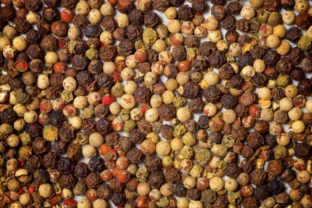 Close-up of a bunch of peppercorns.