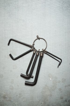 Allen keys on a stone table