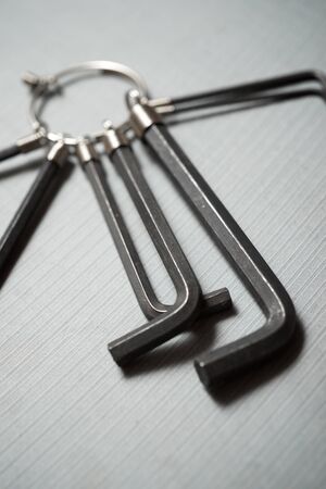 Allen keys on a stone table