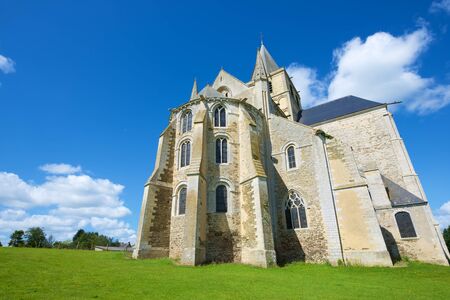 Cerisy la Foret abbey church in Normandy, France.のeditorial素材