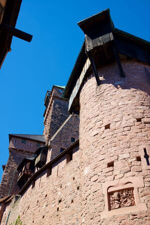 Haut-Koenigsbourg Castle, Alsace in France.のeditorial素材