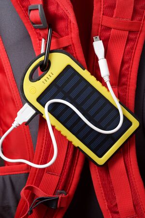 Portable solar cell for nature excursions.