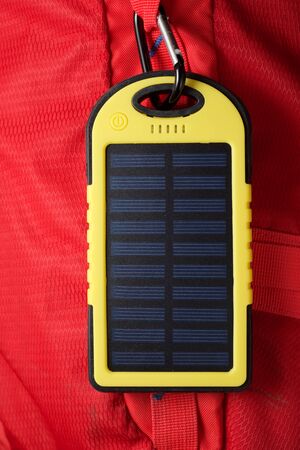 Portable solar cell for nature excursions.