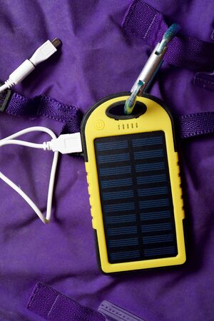 Portable solar cell for nature excursions.の写真素材
