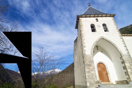 Santa Elena Hermitage, Biescas in Tena Valley, Pyrenees, Huesca Province, Aragon in Spain.